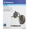Westinghouse Emma Jane 1-Light Amber Bronze Outdoor Wall Lantern 62040 566572