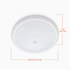 Halo 9 In. 5CCT Low Profile LED Disc Light with Motion Sensor HLSMS9129FS1E 527712