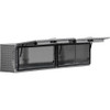 18x16x72 Inch Diamond Tread Aluminum Topsider Truck Box with Flip-Up Doors  1701363