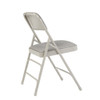National Public Seating Folding Chair,Gray,18-3-4 In.,PK4 2302