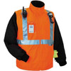 Ergodyne Jacket,Winter,4-in-1,HV Or,3X 8388