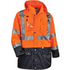 Ergodyne Jacket,Winter,4-in-1,HV Or,3X 8388