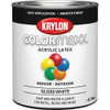 Krylon ColorMaxx Gloss Interior-Exterior Wall Paint, White, 1 Qt. K05625007 780924