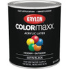 Krylon ColorMaxx Satin Interior-Exterior Acrylic Latex Paint, Black, 1 Qt. K05626007 781757
