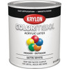 Krylon ColorMaxx Satin Interior-Exterior Acrylic Latex Paint, White, 1 Qt. K05628007 782238