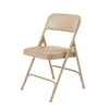 National Public Seating Folding Chair, Vinyl, Beige,PK4 1201