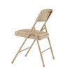National Public Seating Folding Chair, Vinyl, Beige,PK4 1201