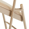 National Public Seating Folding Chair, Vinyl, Beige,PK4 1201