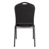 National Public Seating Stack Chair,Black Fabric,Black Frame 9360-BT