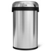 21 gal Round Indoor Metal Can, Brushed, Stainless Steel, 17.8 in  CW1469
