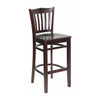 Flash Furniture Wood Barstool,Walnut,Vertical Slat Back XU-DGW0008BARVRT-WAL-GG