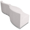 3 pcs. Living Room Set, 25-1-4" to 27-1-2" x 27", Upholstery Color: White  ZB-803-720-SET-WH-GG