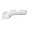 Flash Furniture Reception Set,5 pcs.,White Leather ZB-803-810-SET-WH-GG