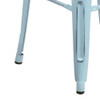30" High Backless Distressed Green-Blue Barstool  ET-BT3503-30-DB-GG