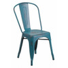 Flash Furniture Distressed Blue Metal Chair ET-3534-KB-GG Flash Furniture Distressed Blue Metal Chair ET-3534-KB-GG