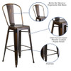 Flash Furniture Distressed Copper Metal Stool ET-3534-30-COP-GG