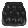 Flash Furniture Tufted Chair Cushion,Black Vinyl SZ-TUFT-BLACK-GG