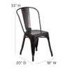 Flash Furniture Contemporary Chair, 18 in W 20" L 33" H CH-31230-BQ-GG