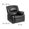 Recliner, 31" to 64" x 26" to 36", Upholstery Color: Black  BT-70597-1-GG