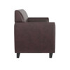 Flash Furniture Sofa, 29" x 32-1-4", Upholstery Color: Brown BT-827-3-BN-GG