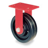 Hamilton Plte Caster,Rgd,Rubber,10 in.,790 lb. R-FM-10RB
