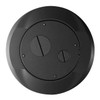 Floor Sub-Plate, Floor Box Type, 1 Gang, Aluminum, Furniture Feed Cover Type