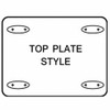 Manufacturer Varies Swivel Plate Castr,Rubbr,3 in,200 lb,Gry 1UHY6