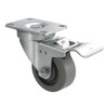 Manufacturer Varies Swivel Plate Caster,Rubber,4 in,250 lb,C 1UHY8