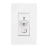 Lutron Lighting Dimmer,Slide,Decora,300W,White CTELV-303P-WH