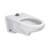 Toilet Bowl, 1.28 to 1.6 gpf, Flushometer, Wall Mount, Elongated, White