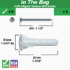 Toggler Alligator #10 x 1-1-2 In. Concrete & Drywall Anchors (6-Count) 50470 228165