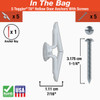 Toggler #8 x 1-1-4 In. Plastic Hollow Wall Anchors (5-Count) 50275 240524