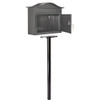 Architectural Mailboxes Pacifica In-Ground Steel Black Mailbox Post 7516B-10 259967