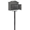 Architectural Mailboxes Pacifica In-Ground Steel Black Mailbox Post 7516B-10 259967