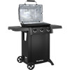 Broil King Gem 310 3-Burner Black 24,000 BTU LP Gas Grill 814954 892046