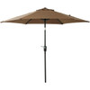 7.5 Ft. Aluminum Tilt/Crank Brown Patio Umbrella - PFAS Free 863131