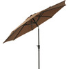 9 Ft. Aluminum Tilt-Crank Brown Patio Umbrella - PFAS Free 864586 864586