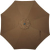 9 Ft. Aluminum Tilt-Crank Brown Patio Umbrella - PFAS Free 864586 864586