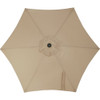 9 Ft. Aluminum Tilt-Crank Tan Patio Umbrella - PFAS Free 882479 882479