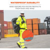 Ergodyne Rain Pants,Class E,Orange,M 8915