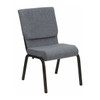 Flash Furniture Fabric Church Chair,Gray XU-CH-60096-BEIJING-GY-GG