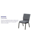 Flash Furniture Fabric Church Chair,Gray XU-CH-60096-BEIJING-GY-GG