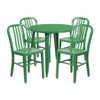 Flash Furniture Green Metal Set,30RD CH-51090TH-4-18VRT-GN-GG