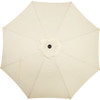 9 Ft. Aluminum Tilt-Crank Cream Patio Umbrella - PFAS Free 847533 847533