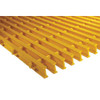 Fiberglass Pultruded Grating, 36 in Span, Grit-Top Surface, ISOFR Resin, Yellow