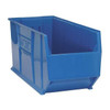 Storage Bin, Polypropylene, Blue, 17 1/2 in H, 16 1/2 in W, 35 7/8 in L