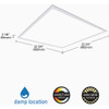 Metalux 2 Ft. x 2 Ft. Selectable CCT & Lumens Integrated LED Panel Light 22CGTS-L3C3R 560380
