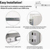 Metalux 2 Ft. x 2 Ft. Selectable CCT & Lumens Integrated LED Panel Light 22CGTS-L3C3R 560380