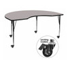 Kidney Activity Table, Laminate, Grey