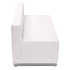Flash Furniture Loveseat, 25-1-4" x 27", Upholstery Color: White ZB-803-LS-WH-GG